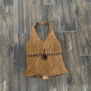 Wilson’s Leather Ran Brown Halter Top Medium (160)